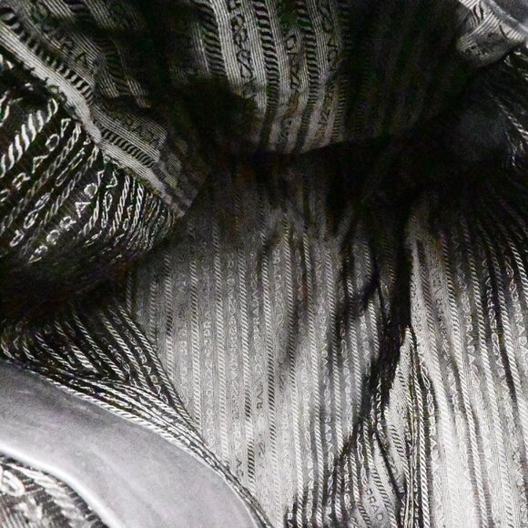 PRADA Logo Tessuto Shoulder Hand Bag Nylon Leather Brown Khaki GHW 81EE120 - Picture 9 of 16